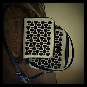 Vera Bradley faux leather cross body with matching